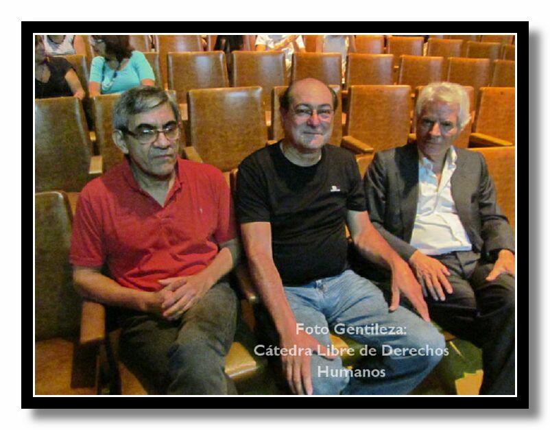 Dr. Carlos L�pez (Vicerrector UNSE), Ing. Juan Carlos Serrano (Director ARI �UNSE) y Rocco Oppedisano. 